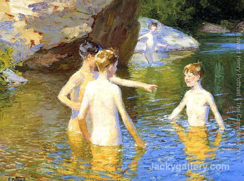 In the Summertime by Edward Henry Potthast paintings reproduction